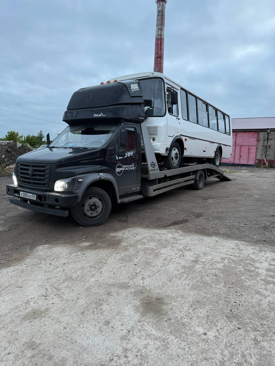 Работа эвакуатора