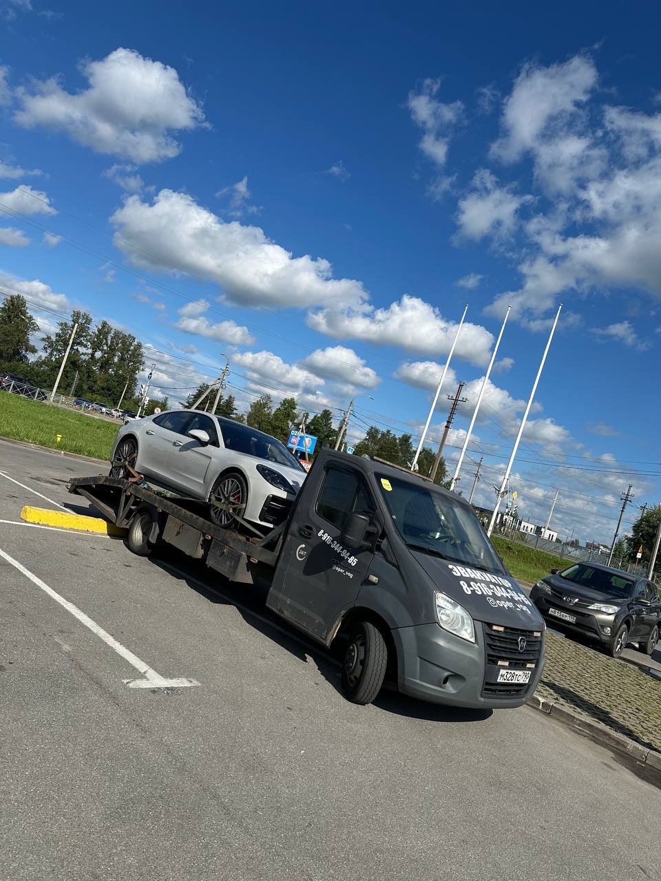 Работа эвакуатора