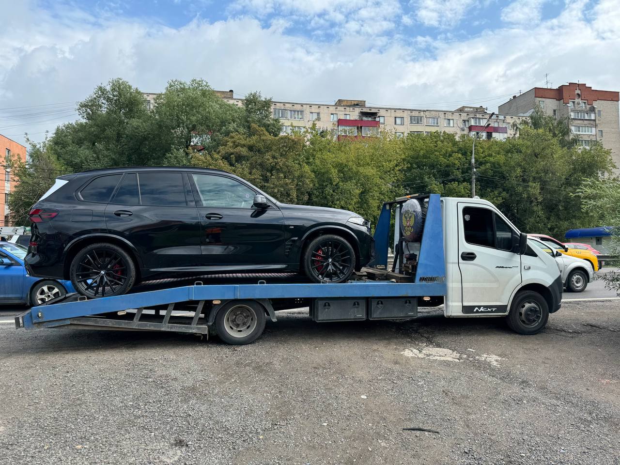 Работа эвакуатора