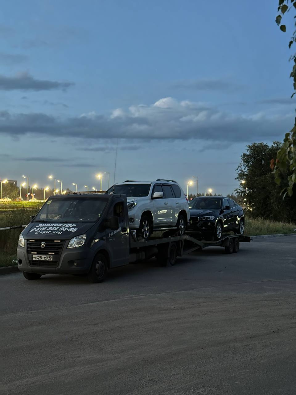 Работа эвакуатора