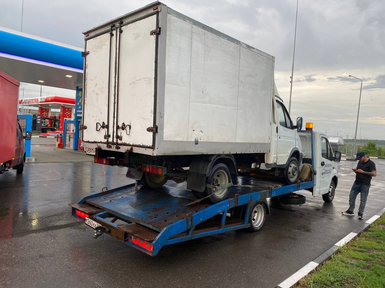 Работа эвакуатора