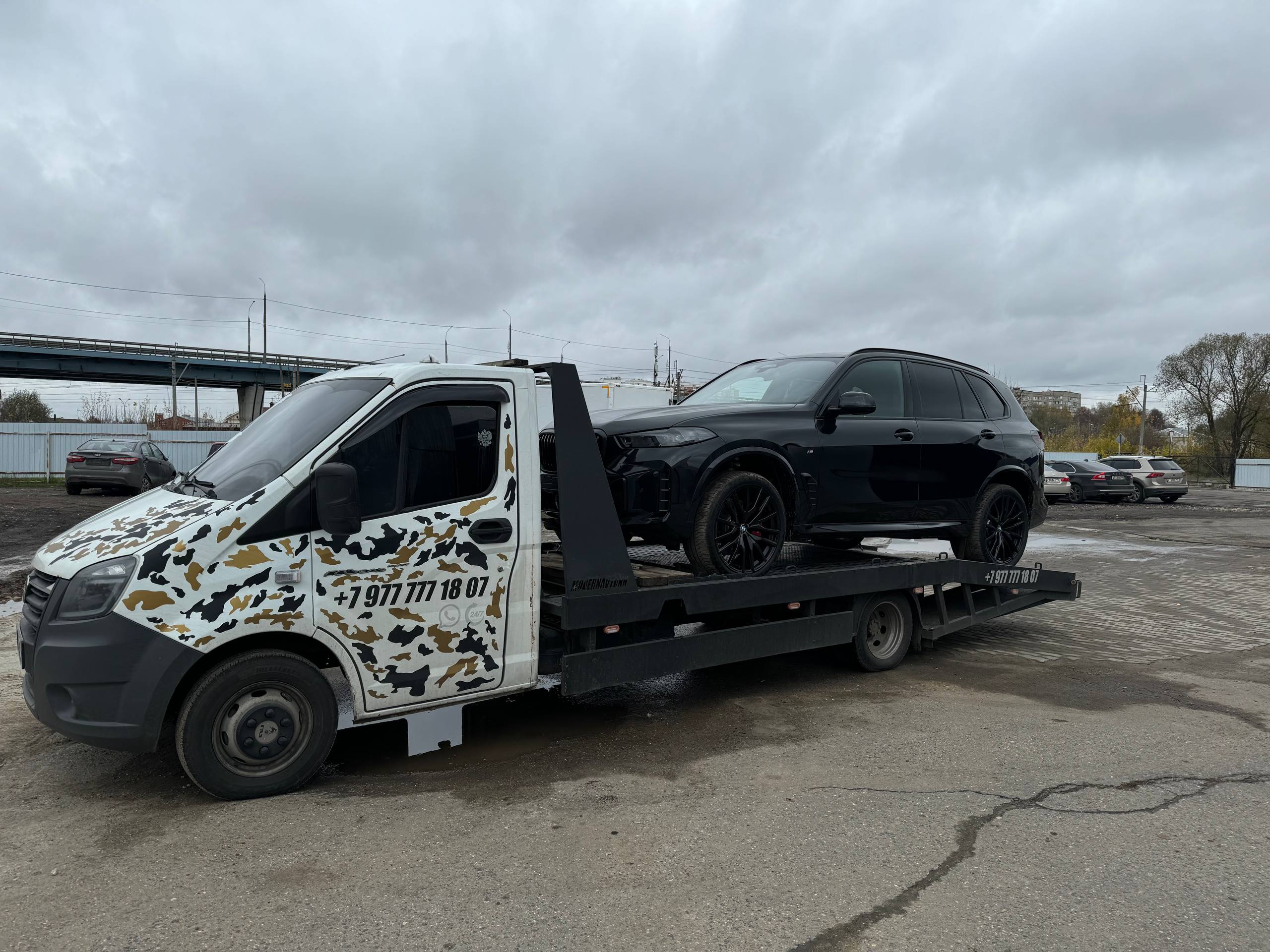 Работа эвакуатора