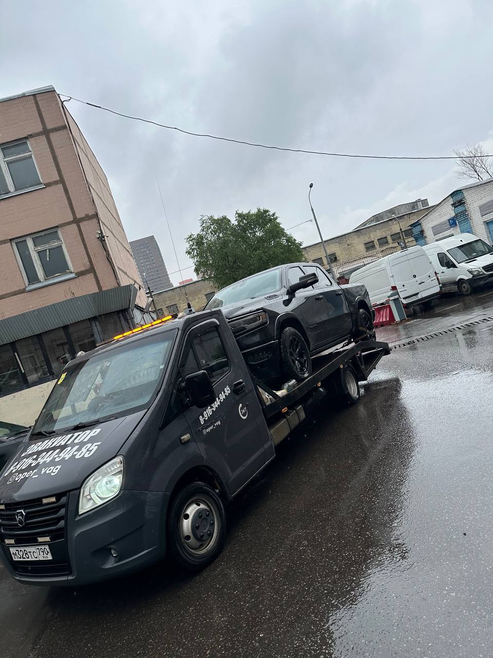 Работа эвакуатора